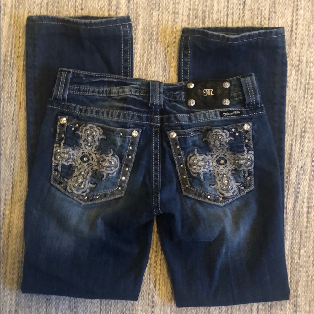 Miss Me Boot Cut Blue Jeans